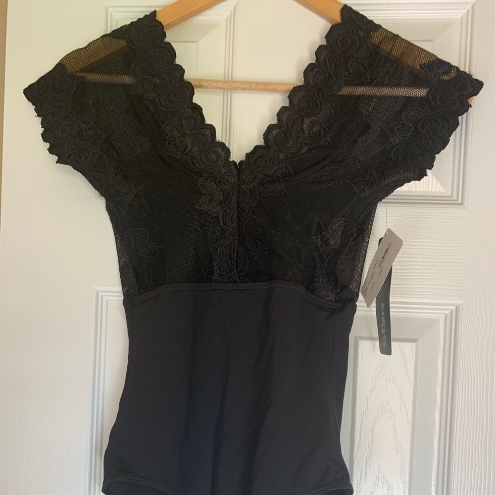 So Danca Black Lace Leotard